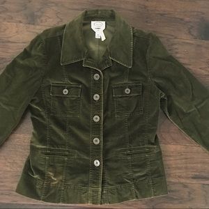 Green Jacket Velvet Talbots